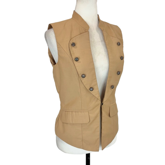 Vero Moda tan military waistcoat - Picture 2 of 8